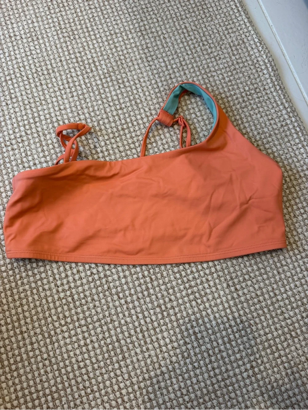 Jolyn WILLA Orange One-Shoulder Bikini Top